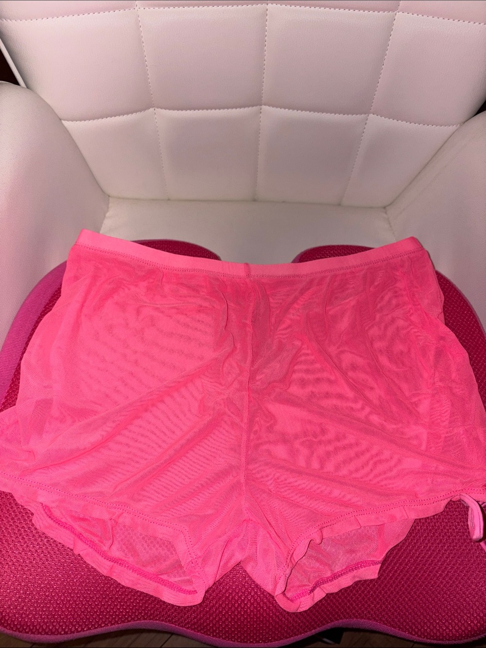 Hot Pink Bathing suit Cover Up Shorts size M - Picture 3 of 4